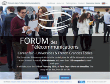 Tablet Screenshot of forumdestelecommunications.fr